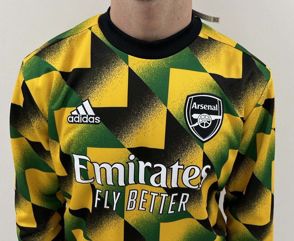 Arsenal Adidas Jamaica 2022 2023 Pre-match Warm Limited Soccer