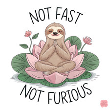 Wall Decal Sticker Funny Sloth Quote Wall Sticker 18X18cm Large