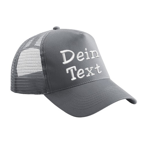 Snapback Trucker Cap bestickt mit Name Wunschtext Basecap Kappe Mütze Cappy Mesh - Bild 22 von 29