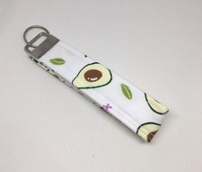 Key Fob Wristlet Keychain In Avocado Print