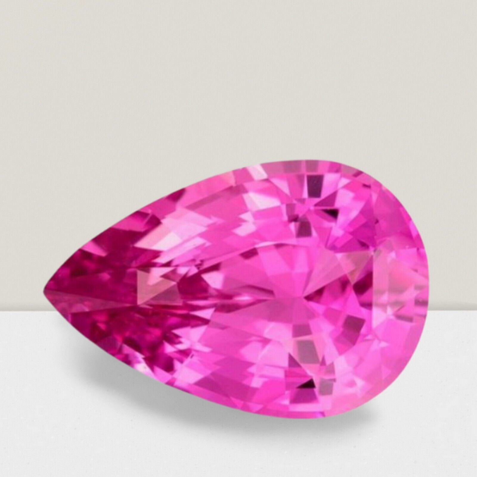 Pink Sapphire Pear Cut 1.12 Ct VVS Loose Gem 7x5mm