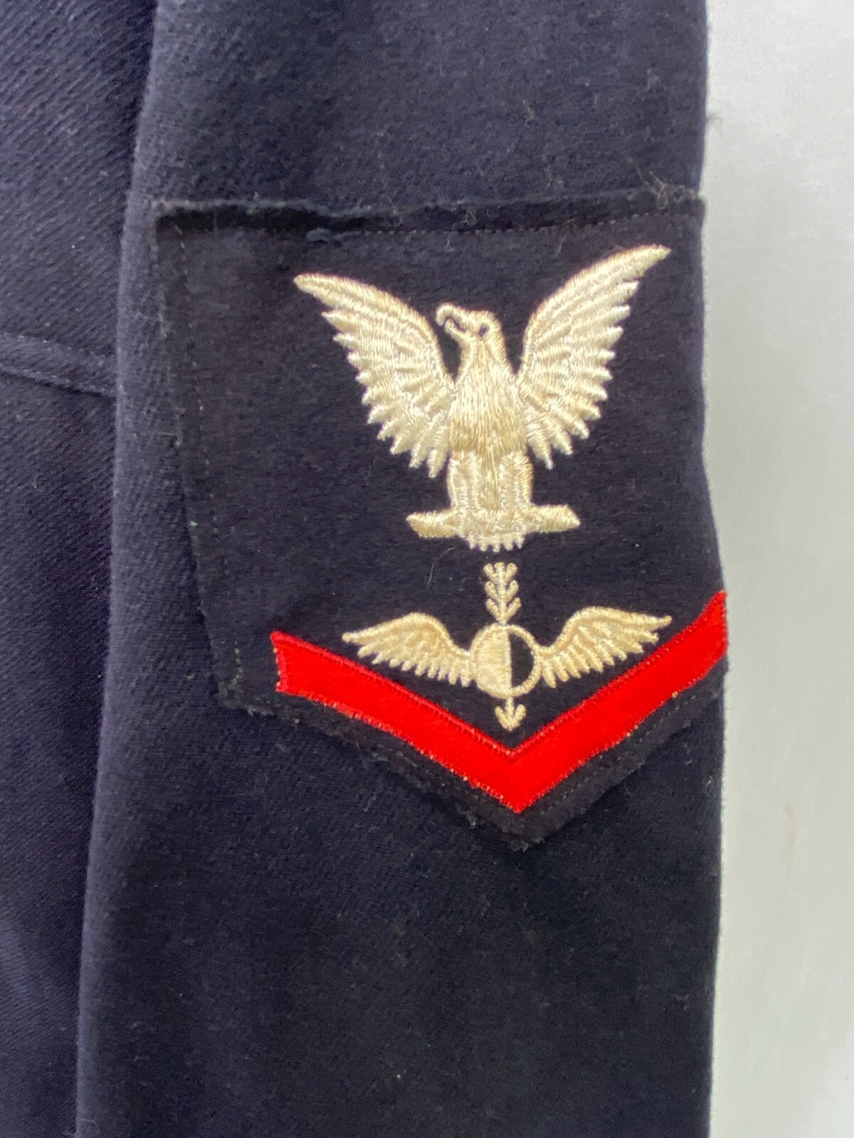 Vintage US Navy Aerographer's Mate 3rd Class Working Blue Jumper Top | eBay