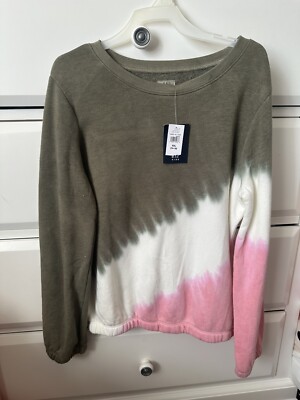 GAP Big girls Youth Ombre Green Pink size XXL 14-16 NWT Sweatshirt Top Summer