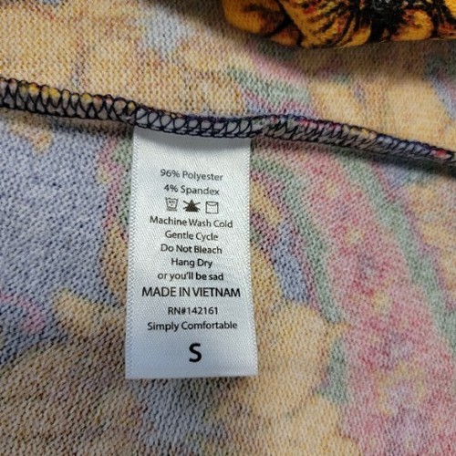 Sonnenblumen lange Linie Sarah Strickjacke Staubtuch einfach bequem LuLaRoe SMALL neu mit Etikett - Bild 6 von 11