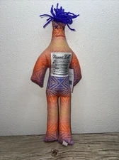 Original Dammit Doll Plush Stress Reliever  12” Tall Blue Yarn Hair  W/ Tag