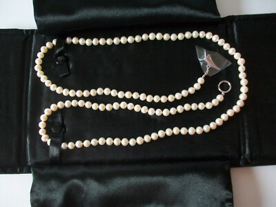 Justin von der Fehr 34½'' Length Champagne Pearl Necklace New Never Worn