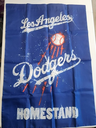 Los Angeles Dodgers Reversible Flag, LA Dodgers Drawstring Backpack and Hand Fan - Picture 2 of 4