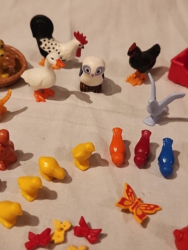 Lot Of Playmobil Goose Rooster Owl Nest Birds Cats Butterfly Squirrels - Picture 5 of 15
