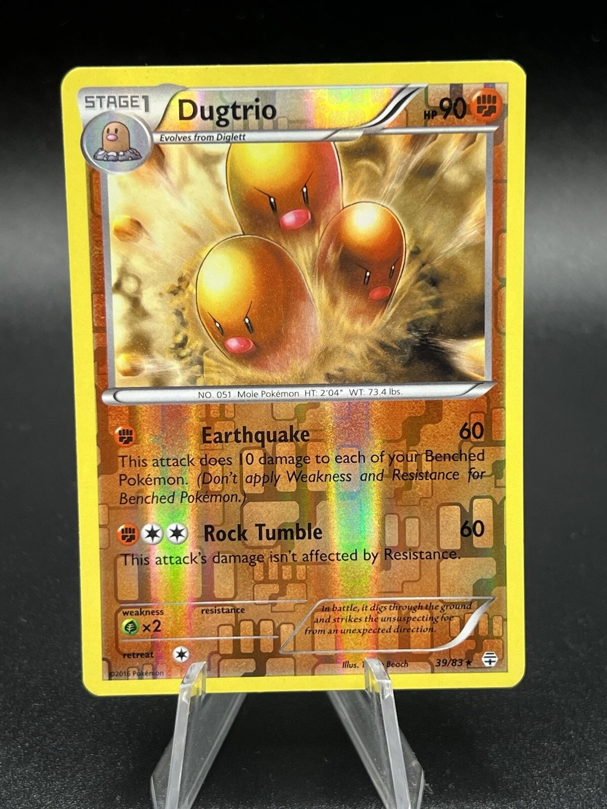 Dugtrio #39/83 Generations Rare Pokemon Card Reverse Holo NM ID1
