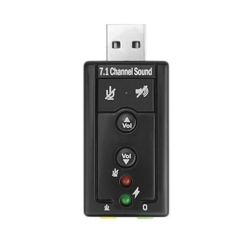12Mbps Mini USB Sound Card 7.1 USB 2.0 External Sound Card Notebook - Afbeelding 8 van 11