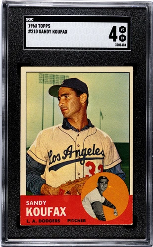1963 Topps Sandy Koufax #210 SGC 4 VG-EX HOF