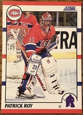 Patrick Roy 1990-91 SCORE Hockey Card #10 Montreal Canadiens NHL HOF Free Ship