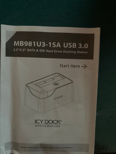 ICY Docking Station MB981U3-1SA-1 2.5”/3.5” SATA & IDE - Afbeelding 12 van 15