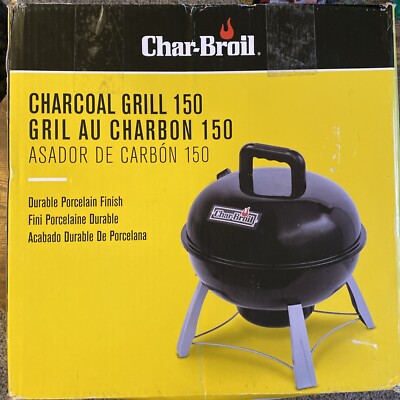 Damaged Box Special! Char-Broil Portable Kettle Charcoal Grill 150, Black