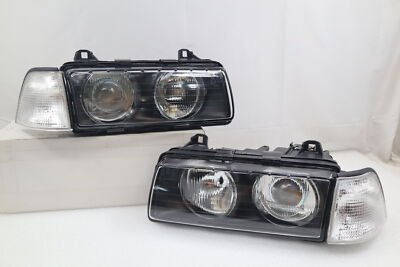 Depo Glass Lens Projector Headlight+Clear Corner Lights~For~BMW~E36 ti hatchback