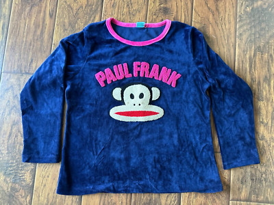 PAUL FRANK GIANT JULIUS Long Sleeve Shirt Blue Women s/Junior Small Vintage WOW