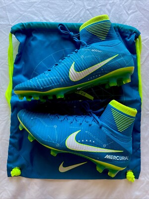 Nike Mercurial Superfly V NJR FG Neymar Blue/Volt/Green Speed Boot Vintage Rare