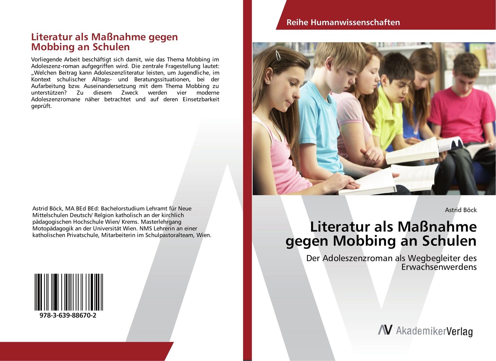 Thumbnail - Literatur Als Maßnahme Gegen Mobbing An Schulen | Buch | 9783639886702