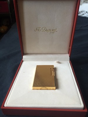 st dupont lighter gold No# 1539 | eBay