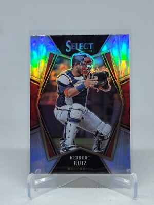 2022 Panini Select Premier Level Holo Silver Prizm Keibert Ruiz #123 E8C