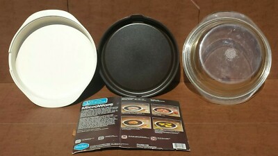 Anchor Hocking PM400 MicroWare Round Browning Skillet with Lid Microwave