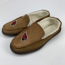Foco Men  s Arizona Cardinals NFL Brown Moccasin Slippers Shoes Size Small
