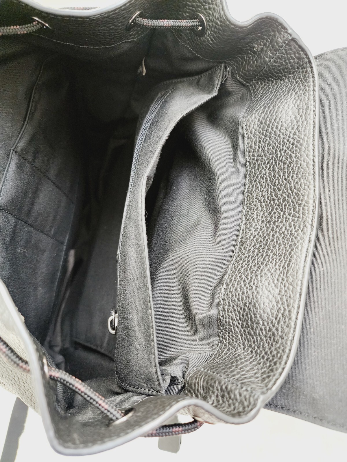 Coach Daypack Backpack Compact Black Pebble Leath… - image 15