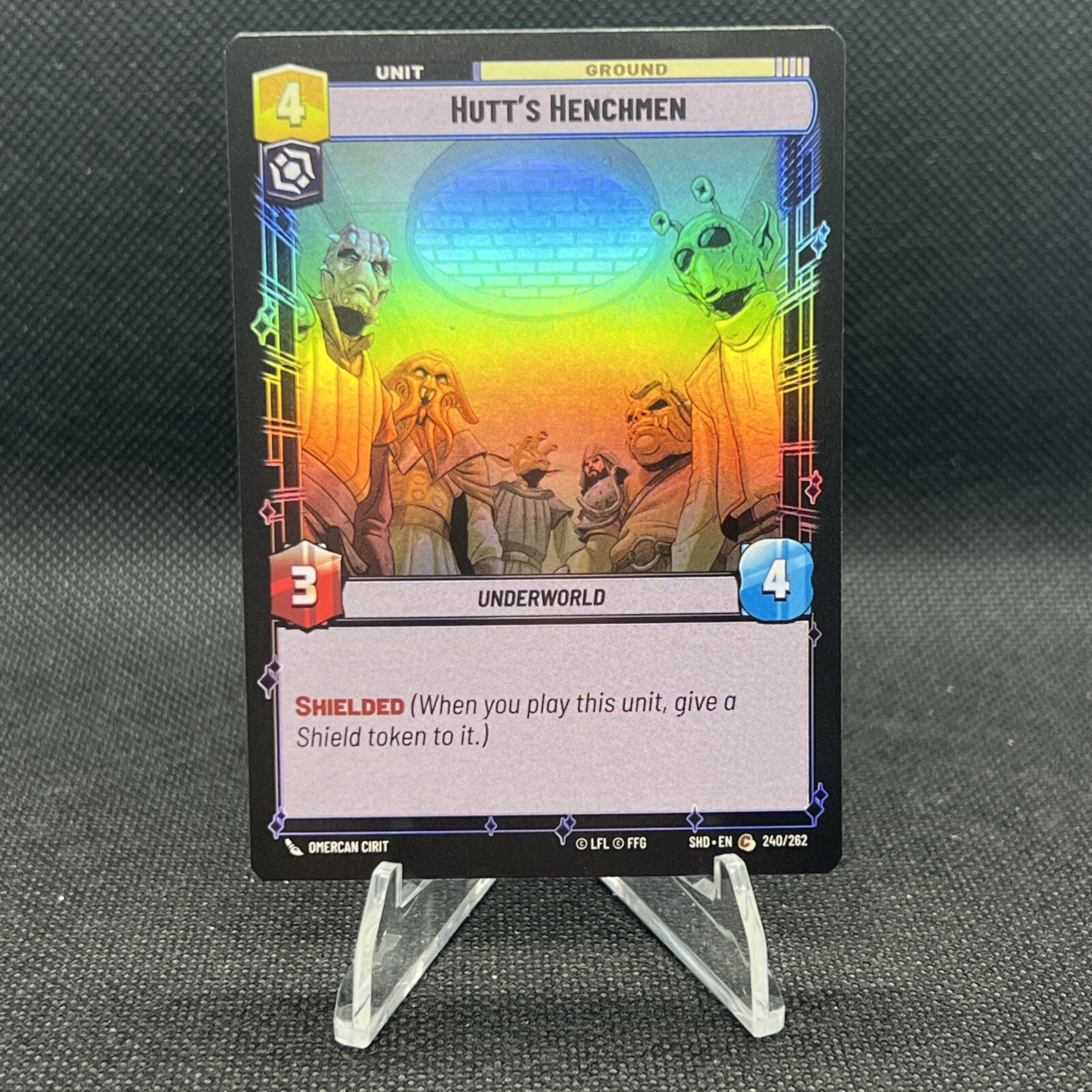 Star Wars Unlimited Shadows of the Galaxy Hutt's Henchmen Foil SHD 240/262