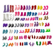 60Pairs Fashion High Heel Shoes Sandals Doll Shoes For 11.5" Dolls 1/6 Kids Toys