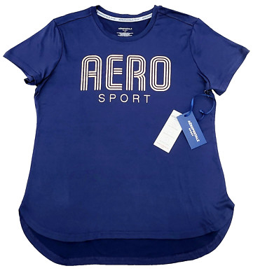Aeropostale Woman's T-shirt Color Blue Size L ( NEW WITH ORIGINAL TAGS )