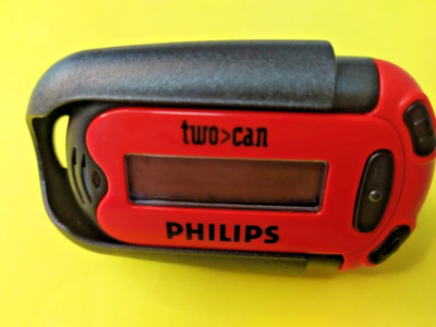 Vintage Philips Two Can Pager Red & Black Retro Beeper U-Page Network Rare Props
