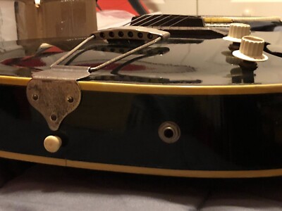 Black 1959 Kay Upbeat Kelvinator K8990 Jumbo Archtop Guitar