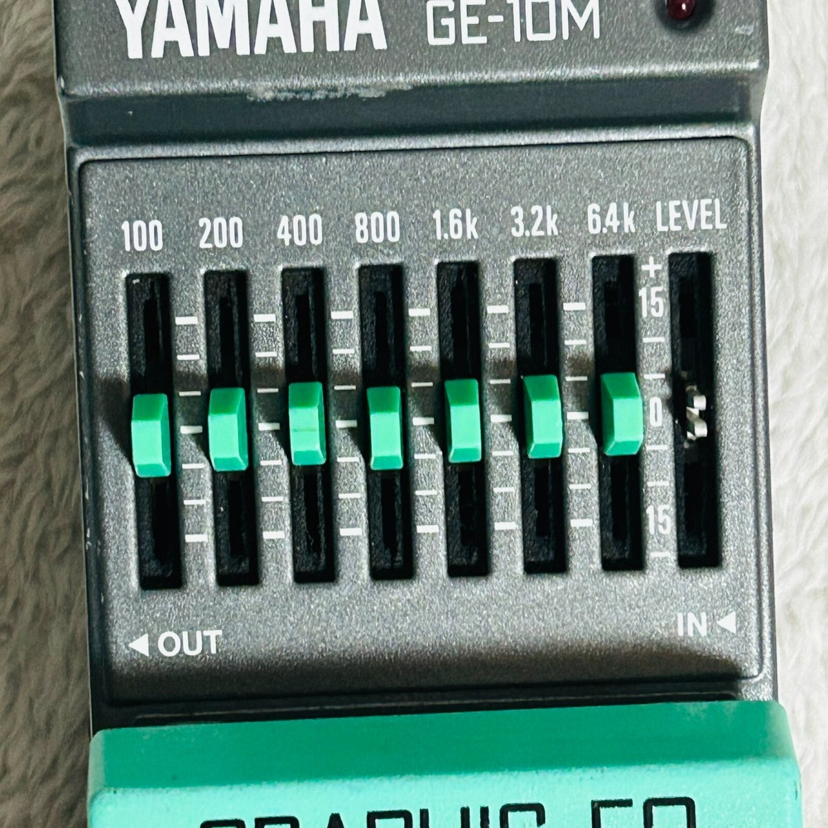 Yamaha GE-10M Graphic Equalizer Guitar Effect Pedal 7Band EQ