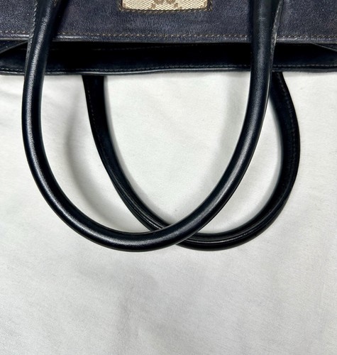 Gucci Tasche GG Logo Wildleder und Leder - Bild 7 von 18