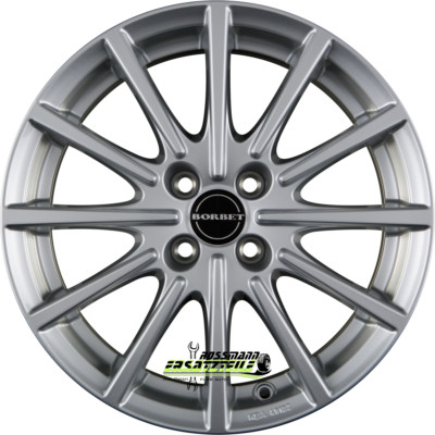 Borbet BL4 brilliant silver 7x16 ET35 - LK4/100 ML64 Felge Alu