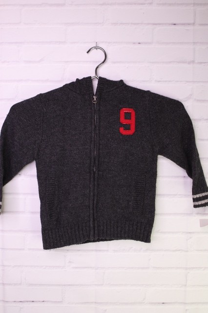 boys zip up cardigan