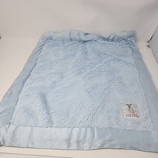 Little Giraffe Plush Blue Baby Security Blanket 19" x 22" Lovey