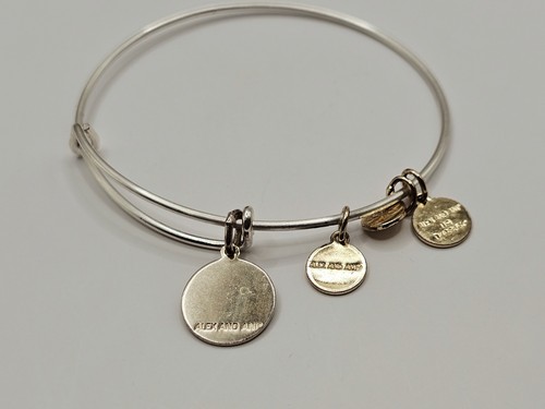 ALEX & ANI Silver " Our Guardian Angel" Protect Us Charm Bangle Bracelet ✨️ - Picture 10 of 12