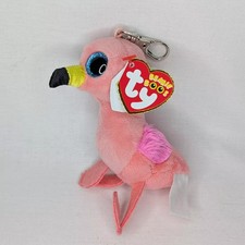 TY Beanie Boos - Gilda the Flamingo Key-Clip