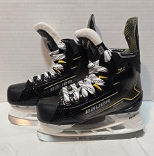 Bauer Supreme M40 Youth Ice Hockey Skates Size 13 Black/Yellow/White Stiff