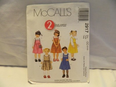 C-26 NEW UNCUT McCALL S PATTERN 2917 GIRL S 2 HOUR JUMPER 2,3,4