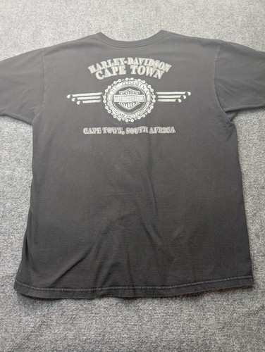 Camisa Harley-Davidson De Colección Para Hombre Grande Wolf Moon Ciudad del Cabo Sudáfrica 00s - Imagen 5 de 8