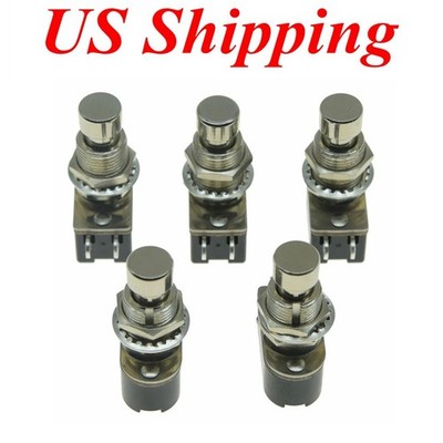 KAISH 5x SPST Momentary Soft Touch Push Button Guitar Pedal Foot Switch OFF(ON)