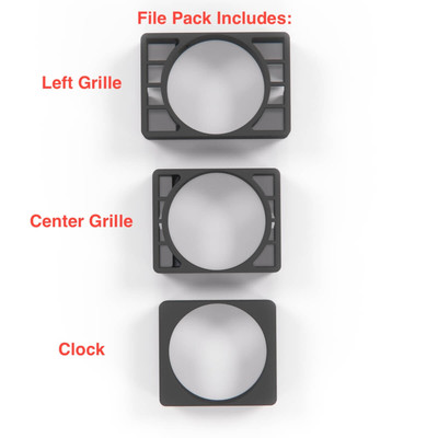 Opel Kadett E Gauge Pod Vent 52mm Left Center Or Clock Black