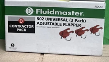 (3-Pk) Fluidmaster Universal Water-Saving Long Life Toilet Flapper 502CN3