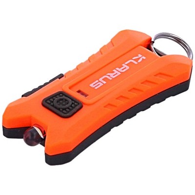 Klarus Mi2 USB C Wiederaufladbare LED Schlüsselanhänger Taschenlampe, 40 Lumen Orange Neu in OVP