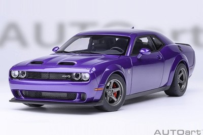 Dodge Challenger SRT Superstock 2023 Plum Crazy in 1:18 scale by AUTOart