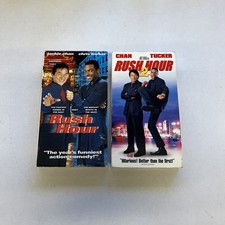 Lot of 2 VHS Video Rush Hour 1 2 Jackie Chan Chris Tucker