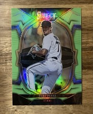 2023 Panini Select Baseball Eury Perez - Concourse Neon Green Prizm /75 #72