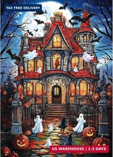 1000 Pieces Halloween House Puzzle for Adults Ghost Theme Puzzles Horror Haunted